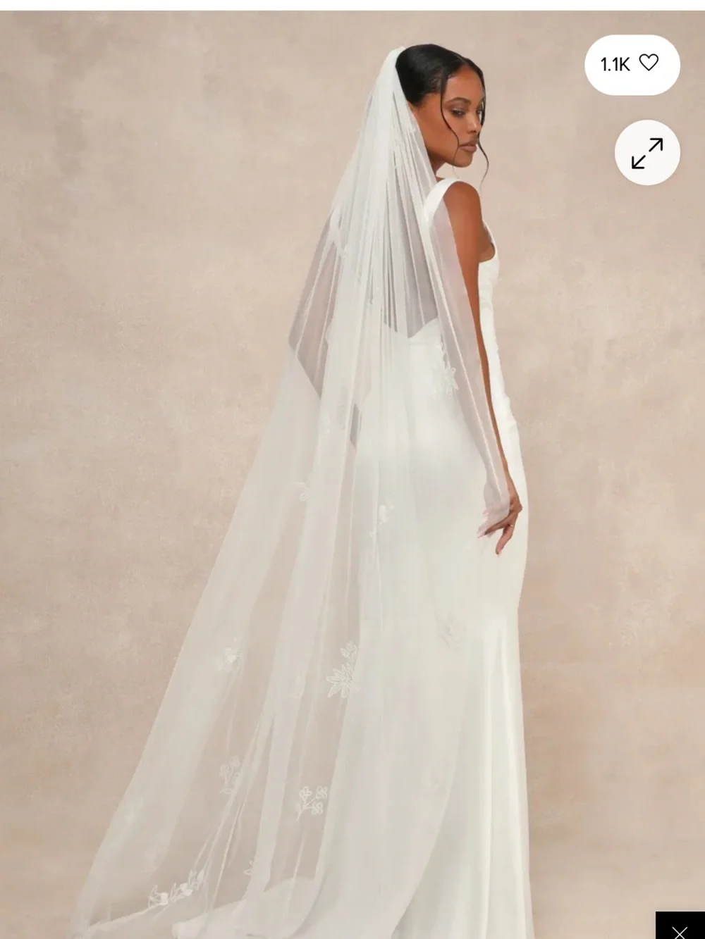 Lulus White Sheer Sequin Veil